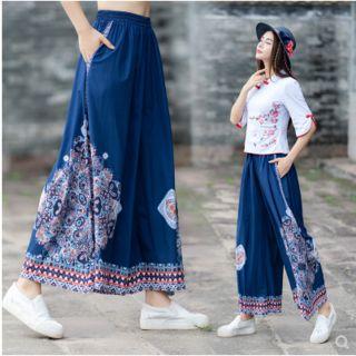 Wide-leg Chiffon Pants As Shown In Figure - One Size