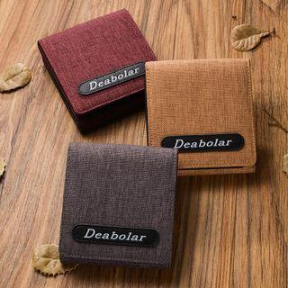 Lettering Canvas Wallet