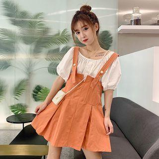 Puff-sleeve Blouse / Mini Jumper Dress