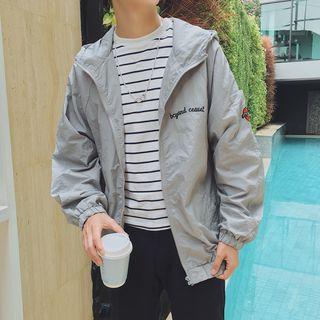 Embroidered Windbreaker