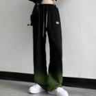 Logo Ombre Wide Leg Pants