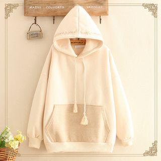 Drawstring Fleece-lined Hoodie