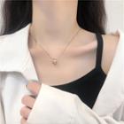 Pendant Alloy Necklace Silver & Gold - One Size