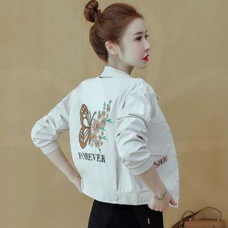 Long-sleeve Lettering Printed Jacket