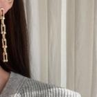 Linked Drop Earrings Gold - One Size