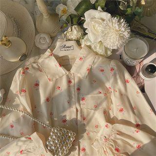 Floral Shirt Almond - One Size