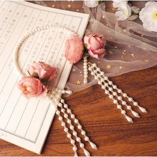 Beaded Floral Headband