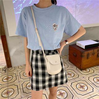 Embroidered Logo Short Sleeve T-shirt