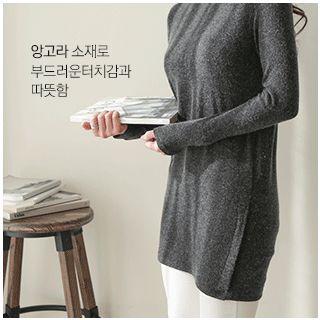 Round-neck Seam-detail Top