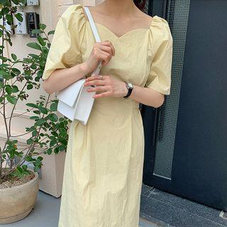 Sweetheart Monotone Long Dress