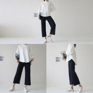 Set: Balloon-sleeve T-shirt + Pants