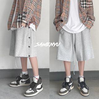 Casual Button Fly Shorts