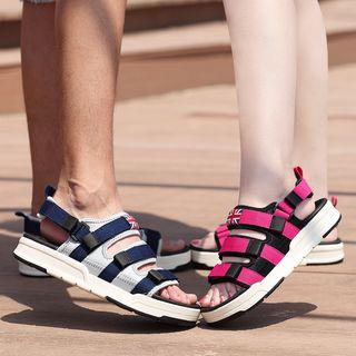 Couple Matching Platform Velcro Sandals