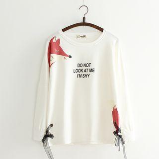 Fox Print Sweatshirt