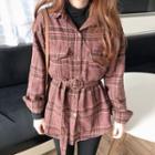 Plaid Belted Shirt