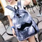 Mustache Canvas Backpack