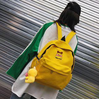Duck-accent Canvas Backpack