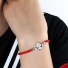 Alloy Rooster Red String Bracelet Angel Chicken Bracelet - One Size