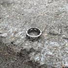 Metallic Chain Ring Silver - One Size