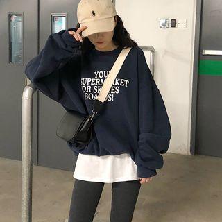 Lettering Pullover / Inset Skirt Leggings