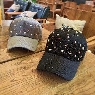 Embellished Corduroy Cap