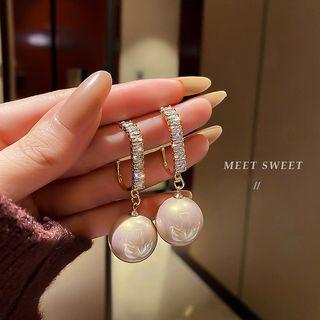 Sterling Silver Ball Drop Earring