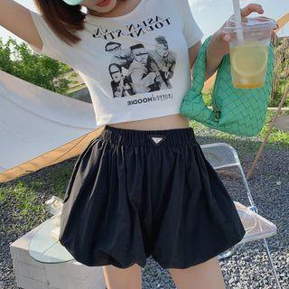 Puffy Wide Leg Shorts
