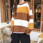 Striped Sweater Khaki - One Size