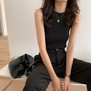 Twist Knit Sleeveless Top