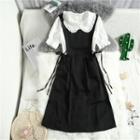 Short-sleeve Blouse / Midi Jumper Dress