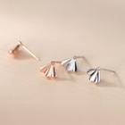 Hand Fan Sterling Silver Earring
