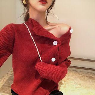 Asymmetric Cardigan / Knit Pants