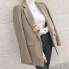 Metallic One-button Blazer