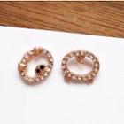 Non-matching Rhinestone Pig Earring Earrings - 1 Pair - One Size