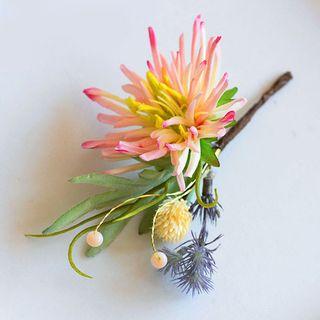 Set: Flower Hair Clip Stick + Hair Clip