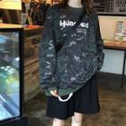 Lettering Pullover Camouflage - One Size