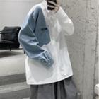 Denim Paneled Shirt