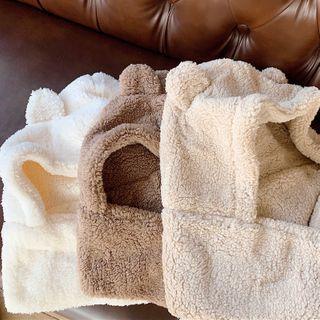 Fluffy Bear Ear Scarf