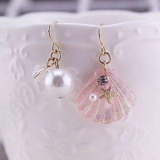 Faux Pearl Non-matching Earrings