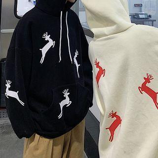 Reindeer Print Hoodie