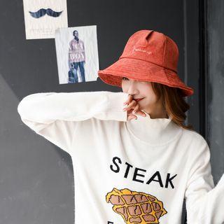 Corduroy Bucket Hat Tangerine - One Size
