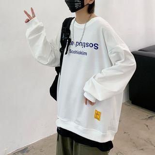 Lettering Layered Sweatshirt