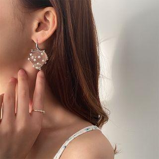 Faux Pearl Strawberry Earring 1 Pair - Strawberry - White - One Size
