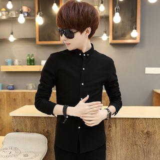 Button-down Collar Slim-fit Shirt