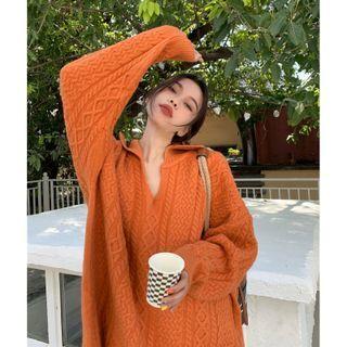Collar Plain Sweater