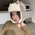 Fleece Panel Corduroy Trapper Hat