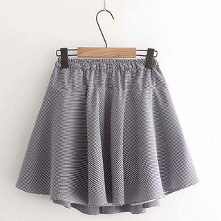 Plaid A-line Accordion Pleat Skirt