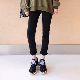 Mid-rise Slim-fit Pants