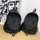 Canvas Plain Backpack Black - One Size