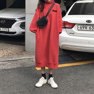 Turtleneck Sweatshirt Dress